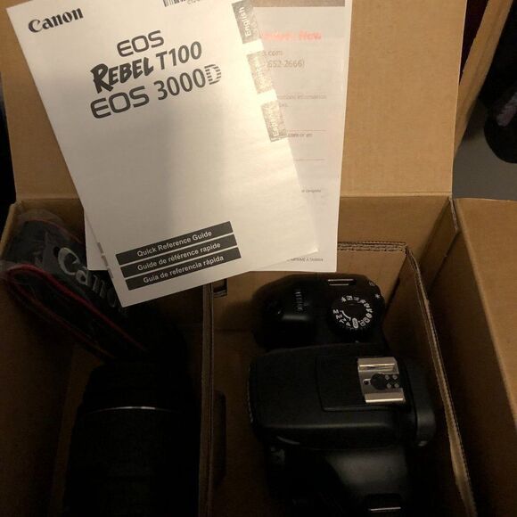 Canon EOS 3000D Rebel T100 Camera NWB.      CB - Picture 4 of 9